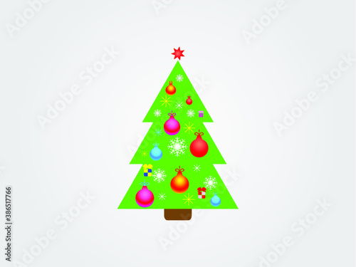 christmas tree illustration