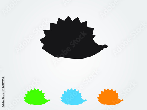 hedgehog, icon, vector illustration eps10