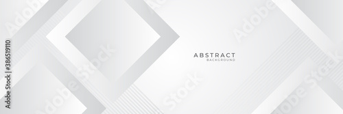Modern white gray abstract web banner background creative design. Vector illustration design for presentation, banner, cover, web, flyer, card, poster, game, texture, slide, magazine, and powerpoint. 