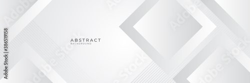 Modern white gray abstract web banner background creative design. Vector illustration design for presentation, banner, cover, web, flyer, card, poster, game, texture, slide, magazine, and powerpoint. 