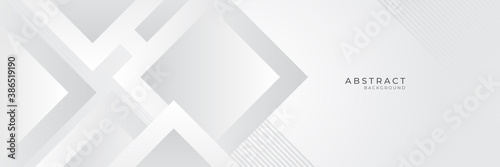 Modern white gray abstract web banner background creative design. Vector illustration design for presentation, banner, cover, web, flyer, card, poster, game, texture, slide, magazine, and powerpoint. 