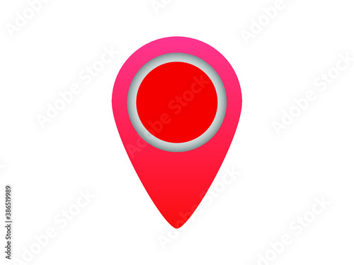 red map pointer