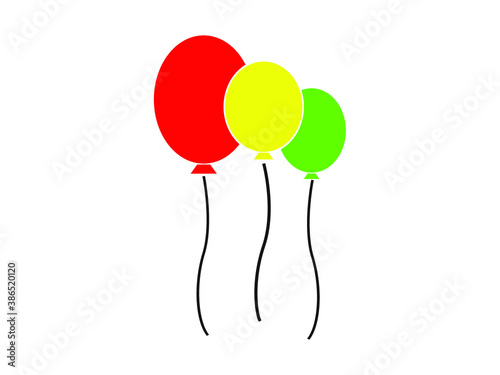 inflatable ball vector illustration