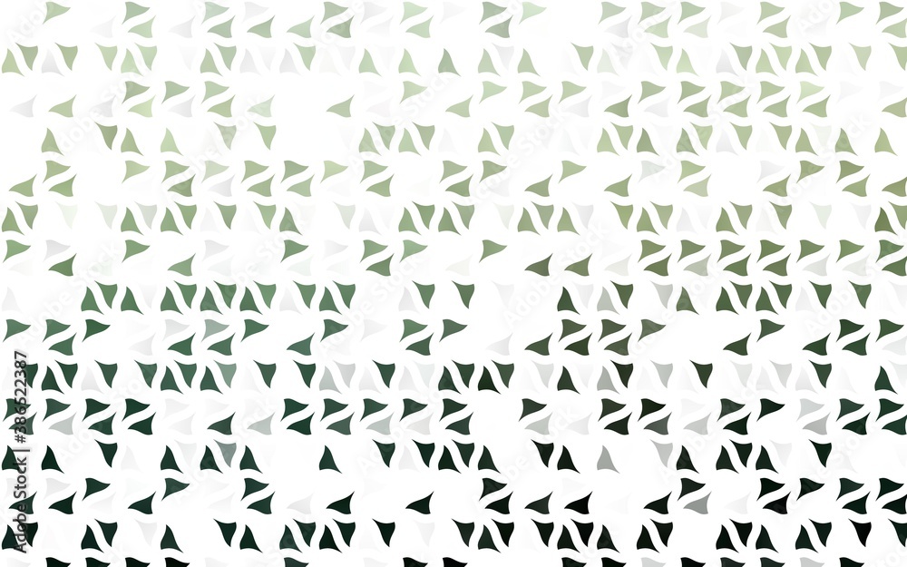 Fototapeta Light Green vector cover in polygonal style.