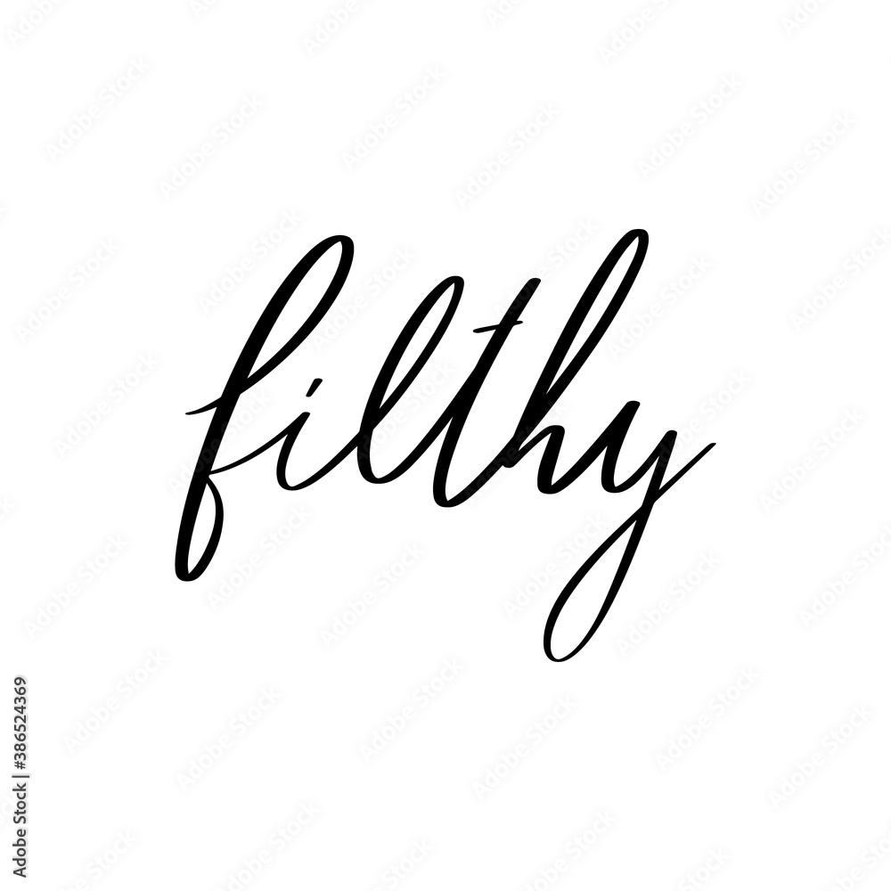 Vector hand drawn lettering isolated. Template for card, poster, banner, print for t-shirt, pin, badge, patch.