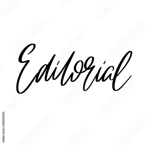 Vector hand drawn lettering isolated. Template for card, poster, banner, print for t-shirt, pin, badge, patch.