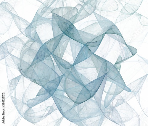 Computer generated fractal pattern and shape