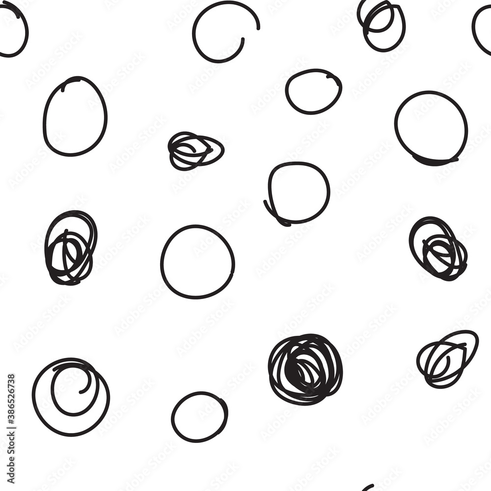 Dots seamless pattern. Hand drawn circles background texture. Dots seamless pattern. Hand drawn circles background texture.
