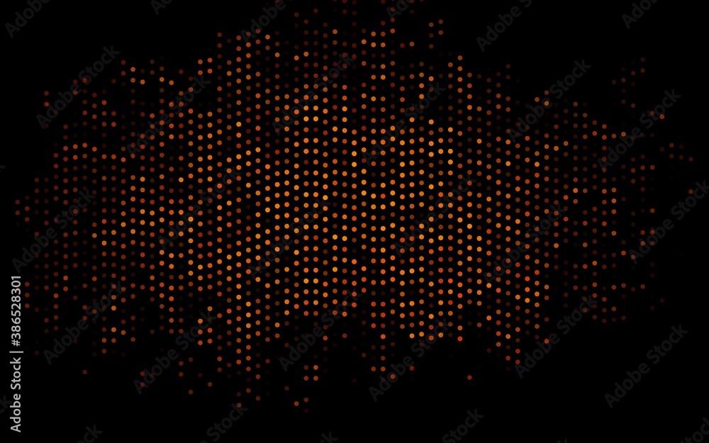 Dark Orange vector pattern with spheres. Dark Orange vector pattern with spheres.
