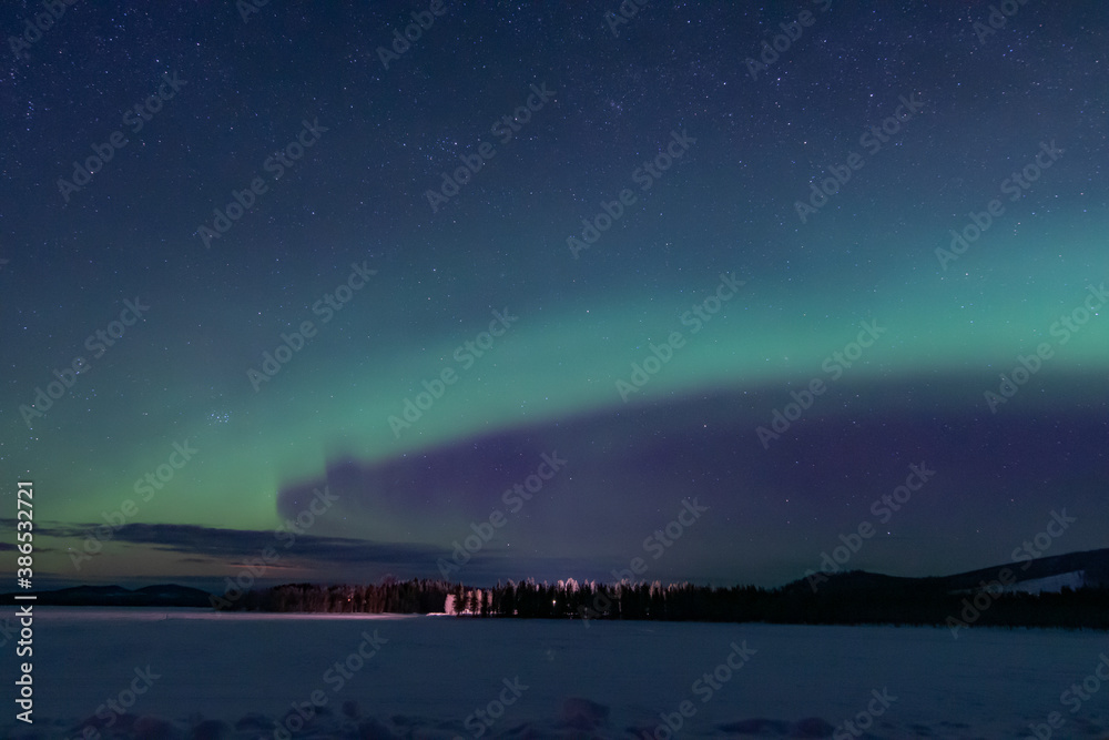 Polarlichter Lappland Lauker Schweden