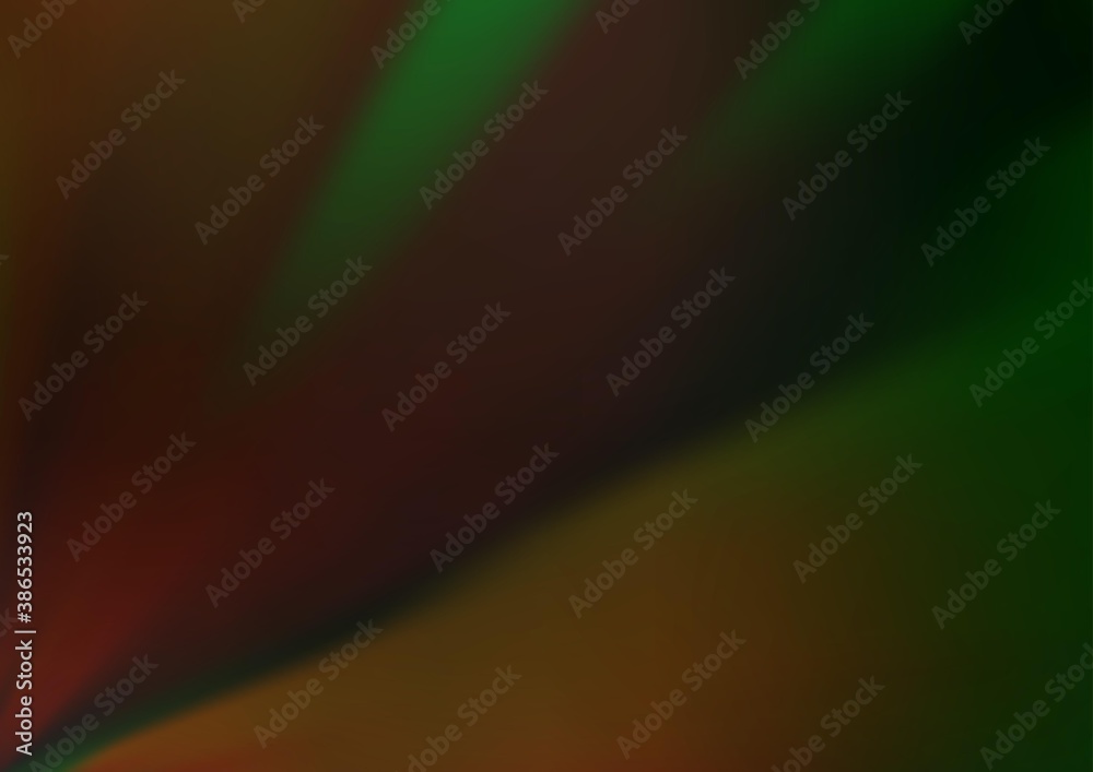 Dark Green vector blurred bright background. Dark Green vector blurred bright background.