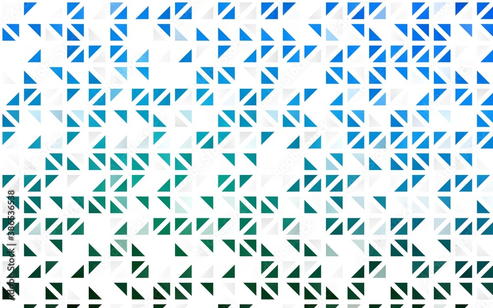 Light Blue, Green vector seamless pattern in polygonal style.