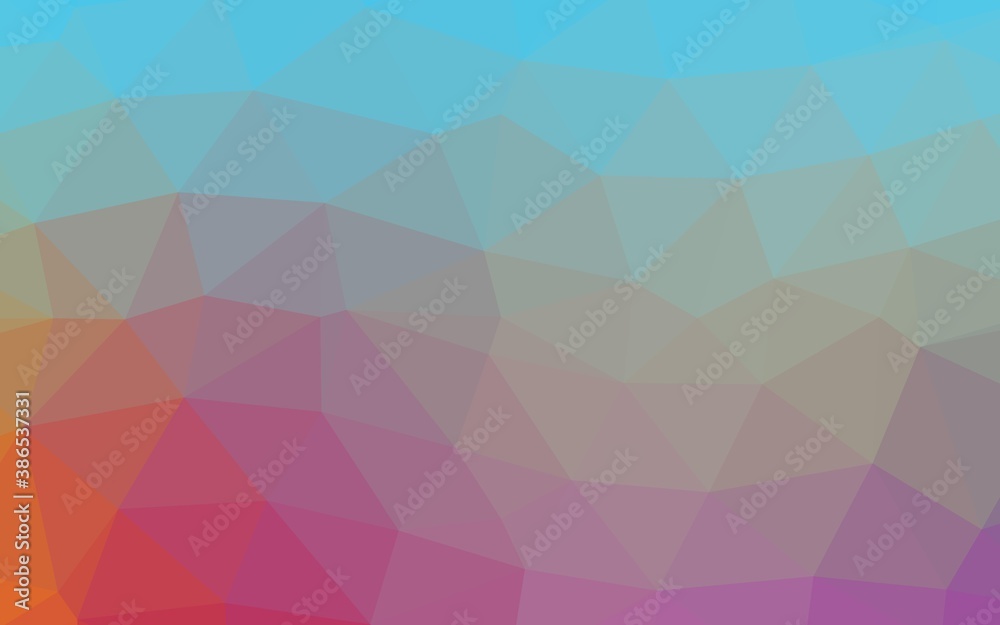 Obraz premium Light Blue, Red vector abstract mosaic backdrop.