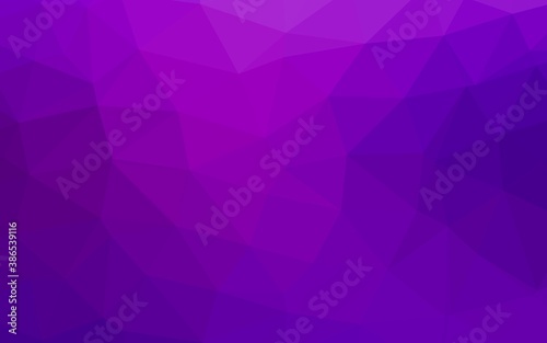Light Purple vector triangle mosaic texture.