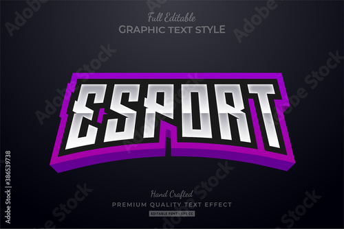 Esport Purple Editable Premium Text Style Effect