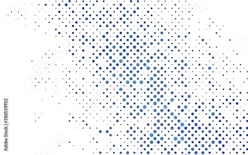 Light BLUE vector template with circles.
