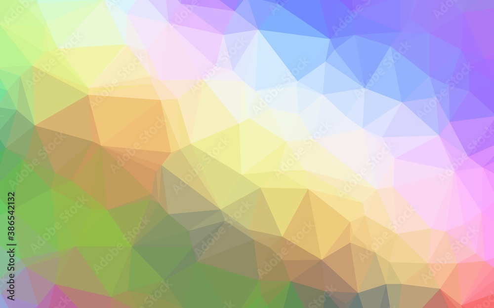 Obraz premium Light Multicolor, Rainbow vector abstract mosaic background.