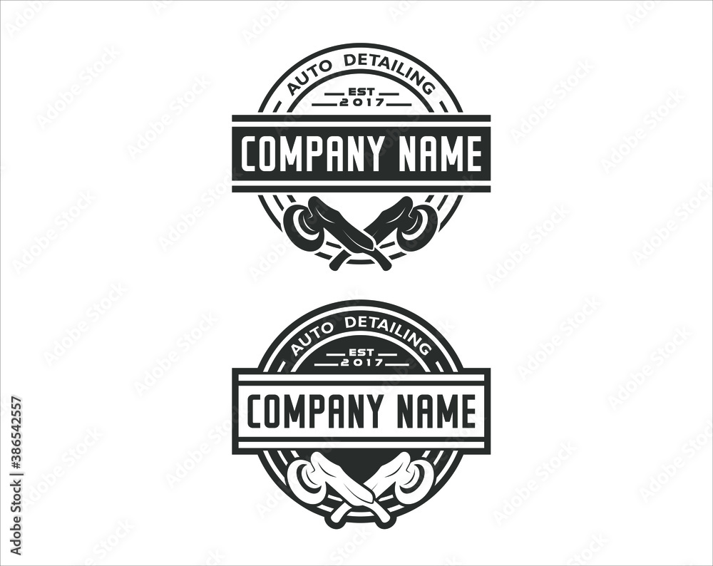 Obraz premium A logo template for auto detailing.