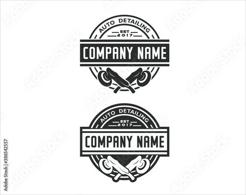 A logo template for auto detailing.