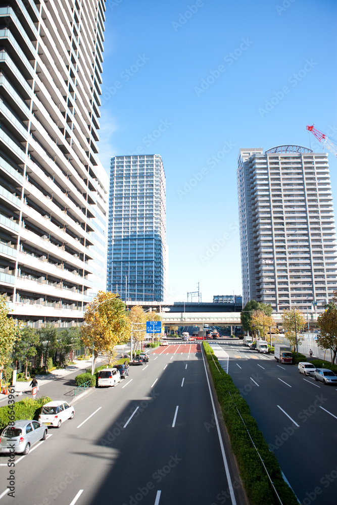 Fototapeta premium 港南のマンション群