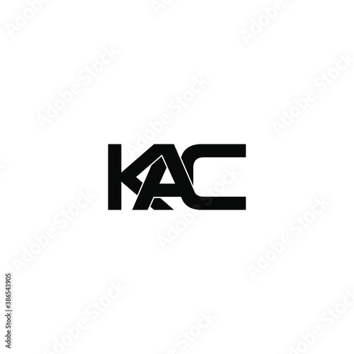 kac letter original monogram logo design