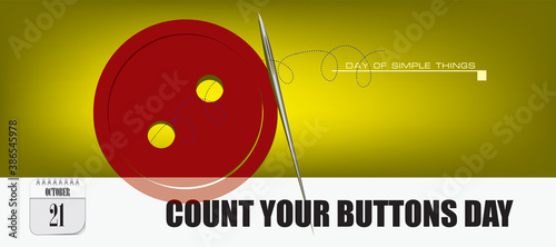 Postcard Count Your Buttons Day