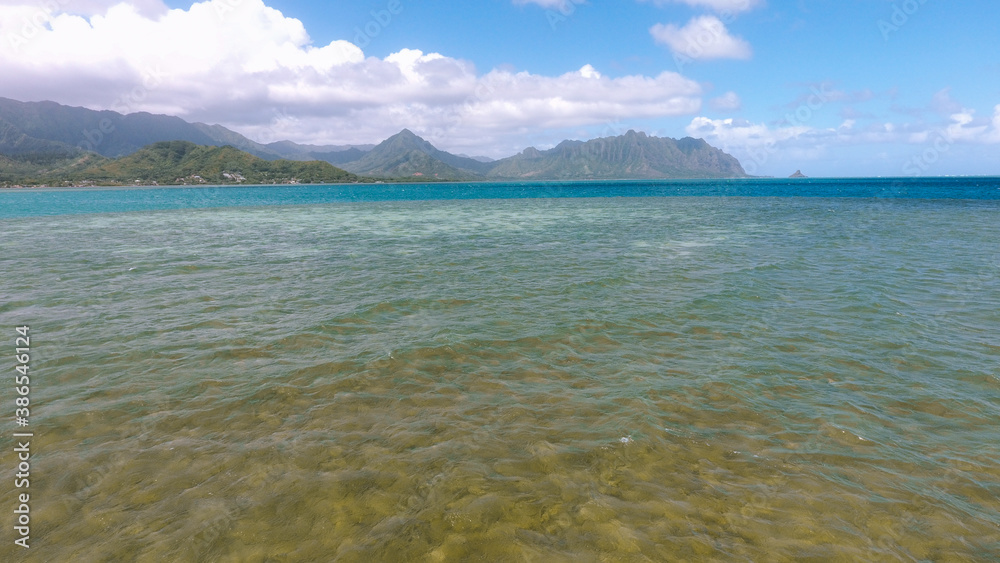 Aerial Kaneohe bay, Oahu, Hawaii Aerial Kaneohe bay, Oahu, Hawaii