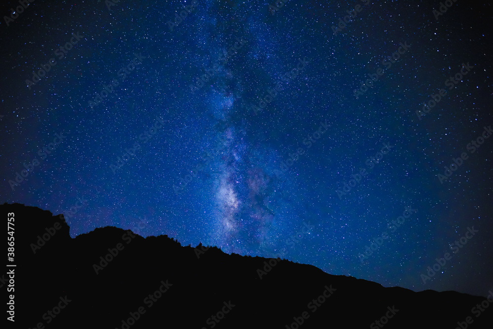 Naklejka Starry Milky Way, Oahu, Hawaii