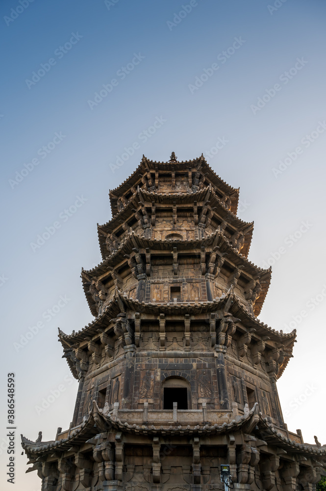 Chinese ancient Buddhist pagoda architecture
