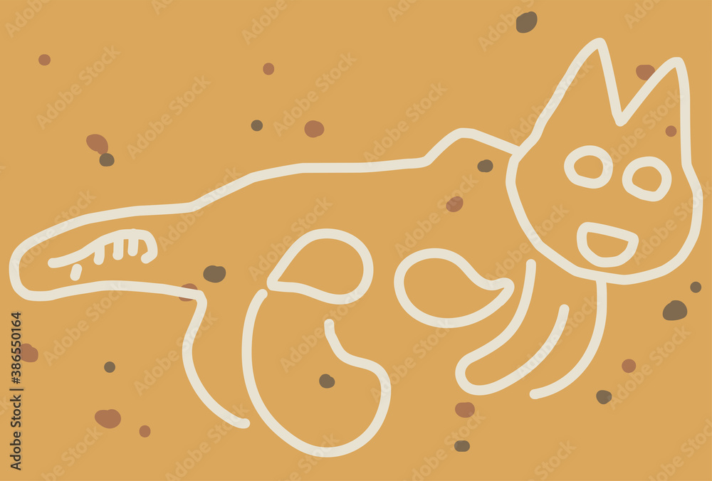 ナスカの地上絵(古代ネコ) ナスカの地上絵(古代ネコ)