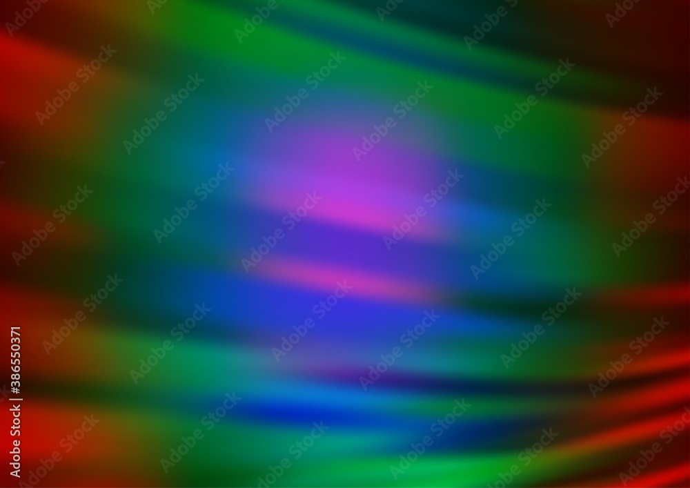 Obraz premium Dark Multicolor, Rainbow vector abstract bokeh pattern.