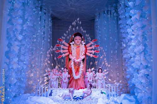 Принти на полотні Durga Puja Festival in Kolkata , West Bengal
