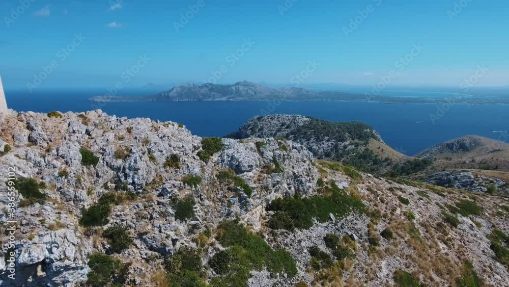 Mallorca Cap de Formentor Talaia d'Albercutx 4k drone footage - Bay of Alcudia - Wide drone view 4k Mallorca Cap de Formentor Talaia d'Albercutx 4k drone footage - Bay of Alcudia - Wide drone view 4k