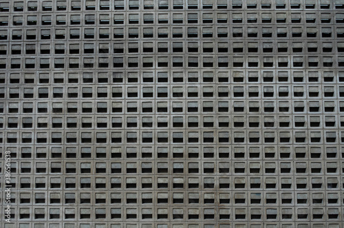 cement ventilation blocks pattern background.
