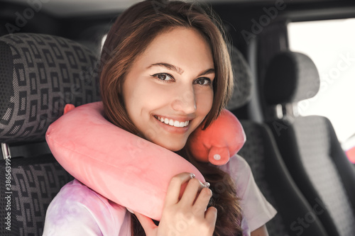 Beautiful young woman with ...