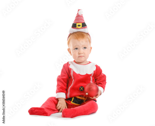 Cute little baby in Christm...