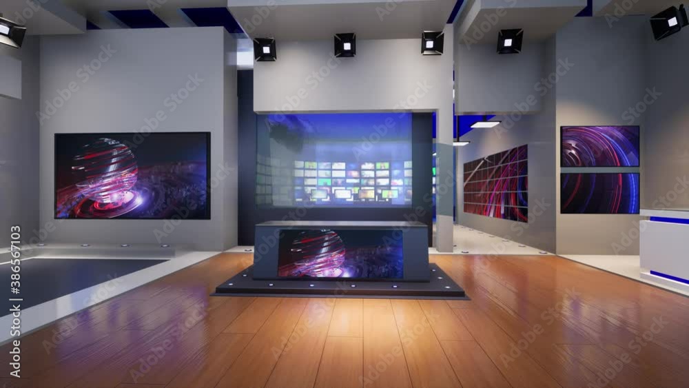 3D Virtual TV Studio News 3D Virtual TV Studio News