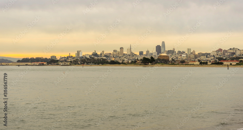 San Francisco cityscape in San Francisco, USA.