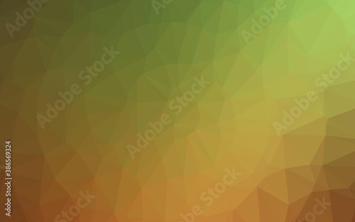 Light Green  Red vector blurry triangle template.