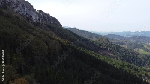 Wallpaper Mural aerial shot in the basque mountains, spain (shot with drone) Torontodigital.ca