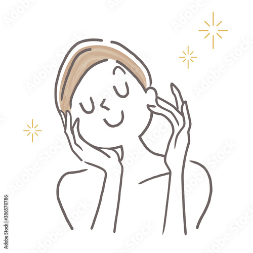 イラスト素材：美容、スキンケア
