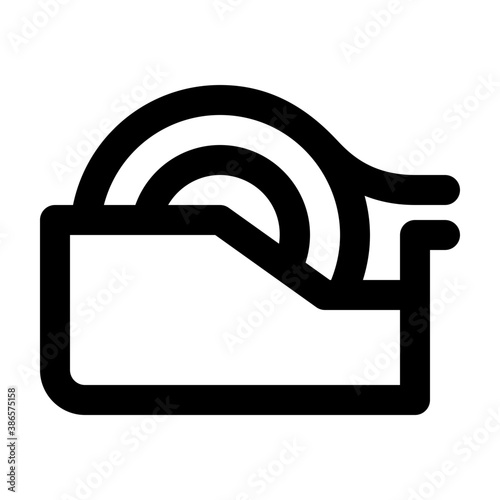 tape dispenser outline icon vector