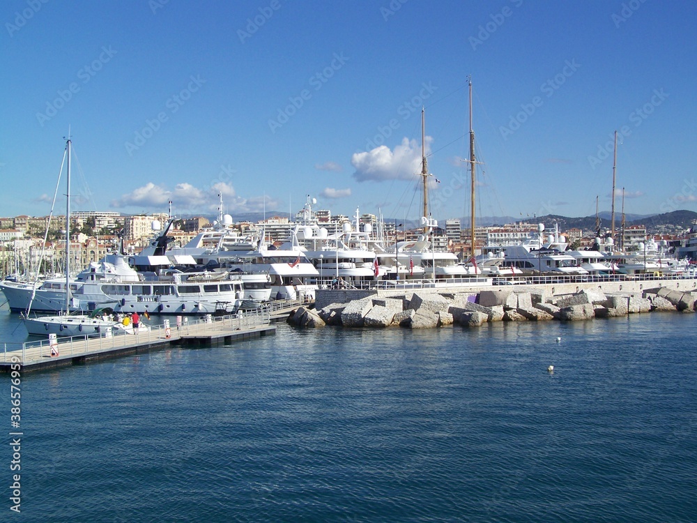 Boote im Hafen von Cannes, Frankreich boats in the harbour of Cannes, France