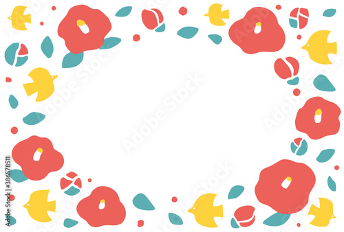 椿のフレーム素材