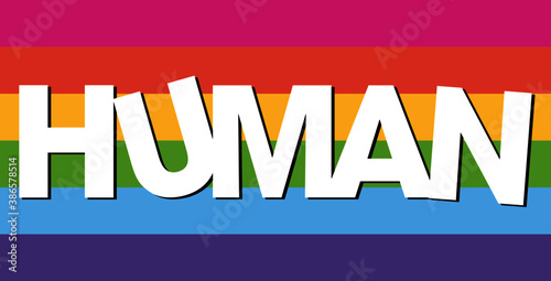 HUMAN FLAG RAINBOW
