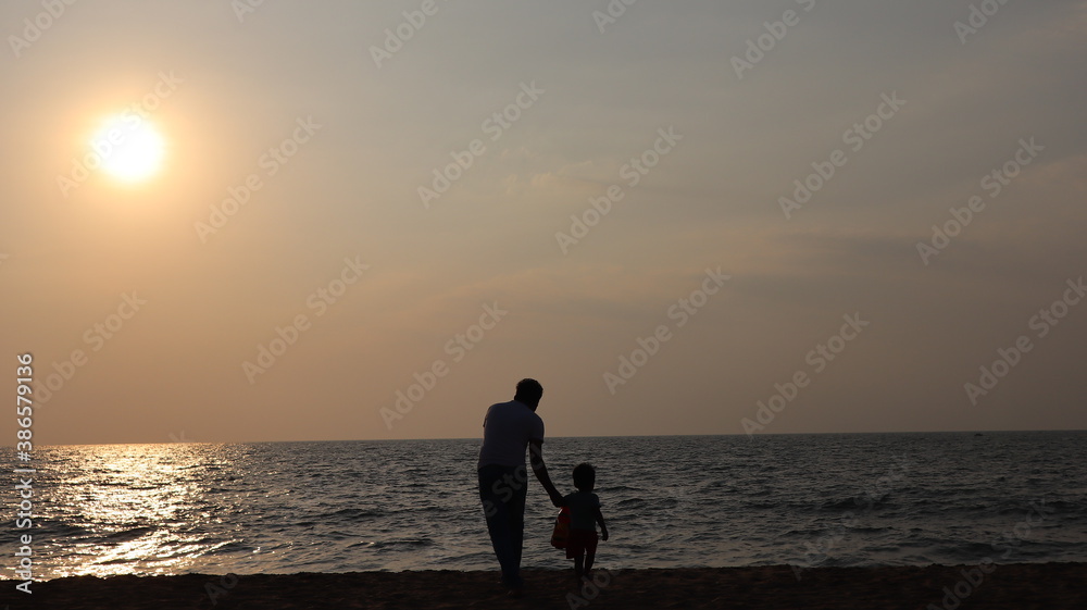 Fototapeta premium parent and child