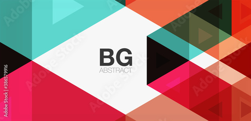 Mosaic triangle pattern abstract background for cover, banner, flyer and poster and other template