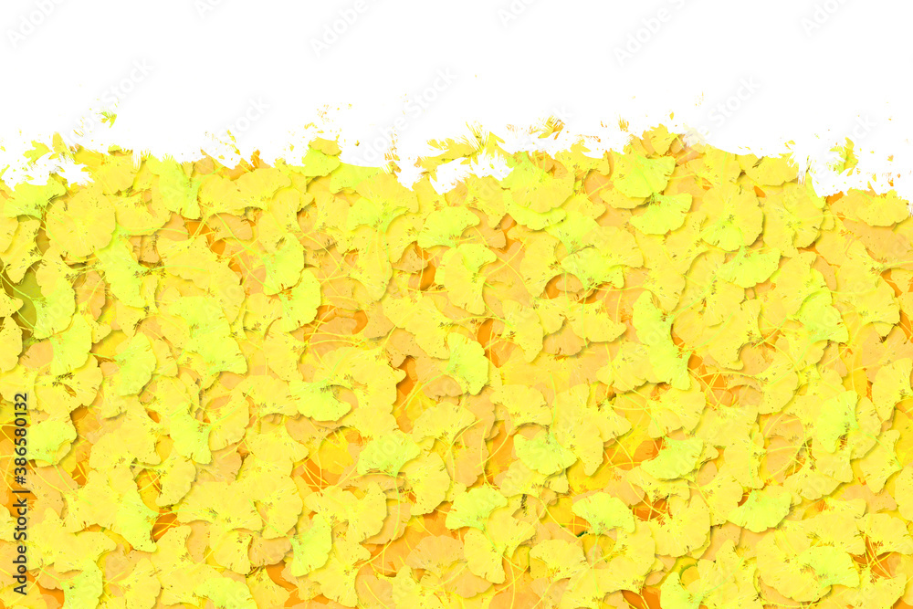 Fototapeta premium 秋をイメージしたペイントタッチのアブストラクト 