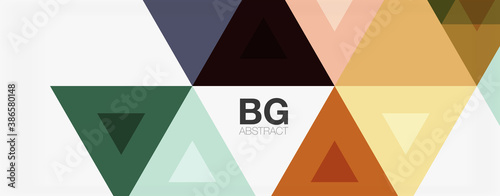 Mosaic triangle pattern abstract background for cover, banner, flyer and poster and other template