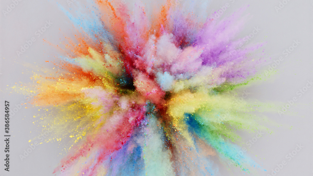 Eine bunte Farben Explosion 